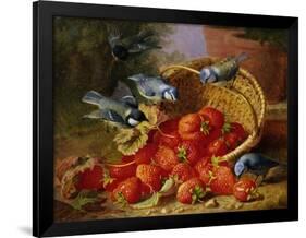 A Feast of Strawberries (Blue Tits) by Eloise Harriet Stannard-Eloise Harriet Stannard-Framed Giclee Print