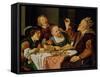 A Feast-Jan Gerritsz. van Bronckhorst-Framed Stretched Canvas