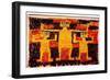 A featherwork tabard from the Nazca/Huari transitional period-Werner Forman-Framed Giclee Print