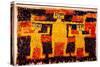 A featherwork tabard from the Nazca/Huari transitional period-Werner Forman-Stretched Canvas