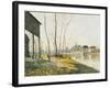 A February Morning in Moret-sur-Loing-Alfred Sisley-Framed Giclee Print