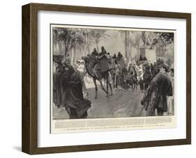 A Fellahin Festival in Cairo, the Procession to the Cemeteries to Wail the Dead-null-Framed Giclee Print