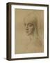 A Female Head, C1472-C1519 (1883)-Leonardo da Vinci-Framed Giclee Print