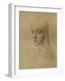 A Female Head, C1472-C1519 (1883)-Leonardo da Vinci-Framed Giclee Print