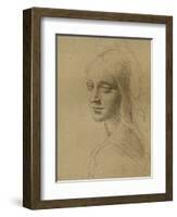 A Female Head, C1472-C1519 (1883)-Leonardo da Vinci-Framed Giclee Print