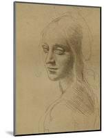 A Female Head, C1472-C1519 (1883)-Leonardo da Vinci-Mounted Giclee Print