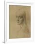 A Female Head, C1472-C1519 (1883)-Leonardo da Vinci-Framed Giclee Print