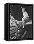 A Female Riveter Working on the Fabrication of an Airplane-Stocktrek Images-Framed Stretched Canvas