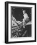 A Female Riveter Working on the Fabrication of an Airplane-Stocktrek Images-Framed Photographic Print