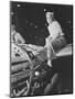 A Female Riveter Working on the Fabrication of an Airplane-Stocktrek Images-Mounted Photographic Print