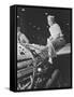 A Female Riveter Working on the Fabrication of an Airplane-Stocktrek Images-Framed Stretched Canvas