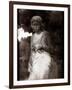 A Female Statue in Cemetery-Clive Nolan-Framed Photographic Print