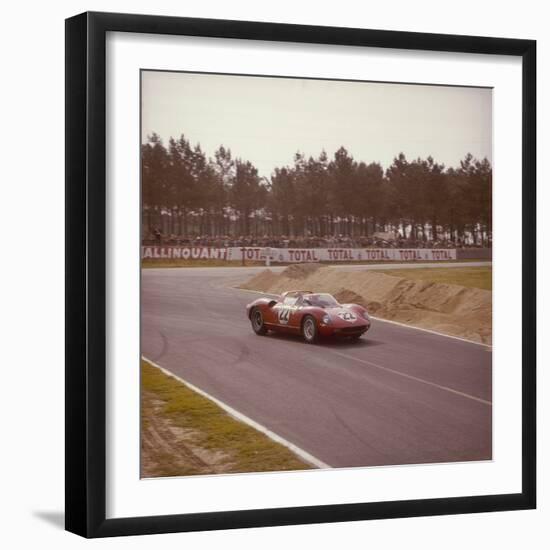 A Ferrari 250 P at Le Mans, France, 1963-null-Framed Premium Photographic Print