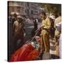 A Ferrari Team Member Filling a Car with Fuel, Monaco Grand Prix, Monte Carlo, 1963-null-Stretched Canvas