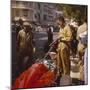 A Ferrari Team Member Filling a Car with Fuel, Monaco Grand Prix, Monte Carlo, 1963-null-Mounted Premium Photographic Print