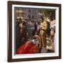 A Ferrari Team Member Filling a Car with Fuel, Monaco Grand Prix, Monte Carlo, 1963-null-Framed Photographic Print