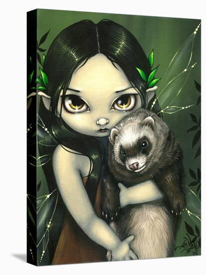 A Ferret and his Fairy-Jasmine Becket-Griffith-Stretched Canvas