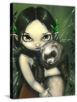 A Ferret and his Fairy-Jasmine Becket-Griffith-Stretched Canvas