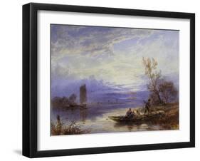 A Ferry at Sunset-Myles Birket Foster-Framed Giclee Print