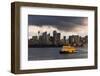 A ferry in Sydney Harbour at dusk with the Opera House and city skyline, Sydney, New South Wales, A-Andrew Michael-Framed Photographic Print