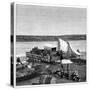A Ferry on the Vaal River, Transvaal, South Africa, C1890-null-Stretched Canvas