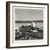 A Ferry on the Vaal River, Transvaal, South Africa-null-Framed Giclee Print