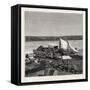 A Ferry on the Vaal River, Transvaal, South Africa-null-Framed Stretched Canvas