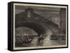 A Fete at Venice, the Rialto-null-Framed Stretched Canvas