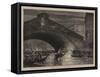 A Fete at Venice, the Rialto-null-Framed Stretched Canvas