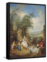 A Fete Champetre During the Grape Harvest-Jean-Baptiste Joseph Pater-Framed Stretched Canvas