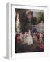 'A Fete Champetre', (Pastoral Gathering), 18th century, (1910)-Jean-Antoine Watteau-Framed Giclee Print