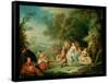 A Fete Champetre-Jean-Baptiste Pater-Framed Stretched Canvas