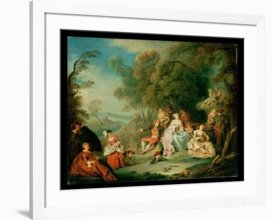 A Fete Champetre-Jean-Baptiste Pater-Framed Giclee Print