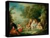 A Fete Champetre-Jean-Baptiste Pater-Stretched Canvas