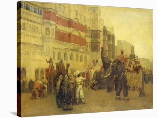 A Fete Day at Bekanir-Beloochistan, Bekanir-Edwin Lord Weeks-Stretched Canvas