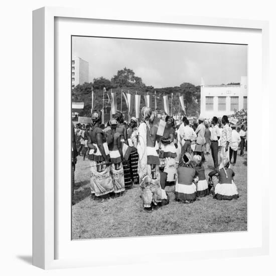 A Fete in Algeria, 1957-null-Framed Giclee Print