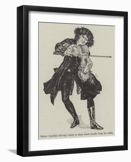 A Fiddle with One Tune-null-Framed Giclee Print