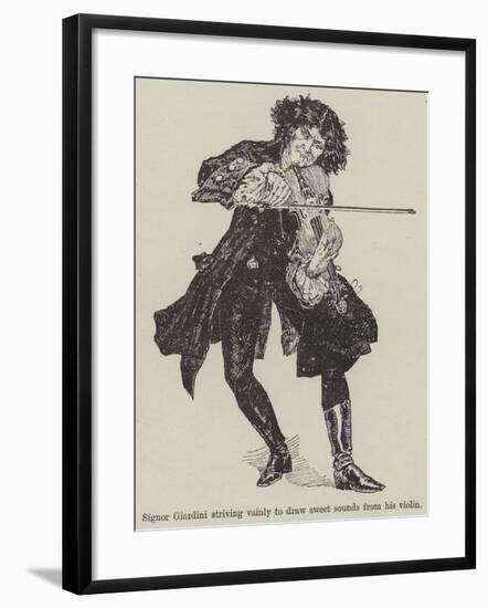 A Fiddle with One Tune-null-Framed Giclee Print