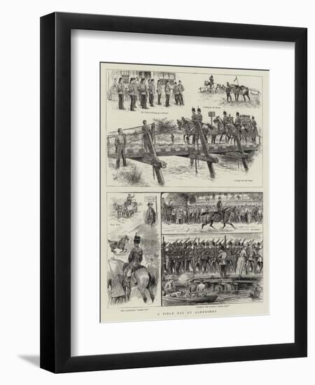 A Field Day at Aldershot-null-Framed Premium Giclee Print