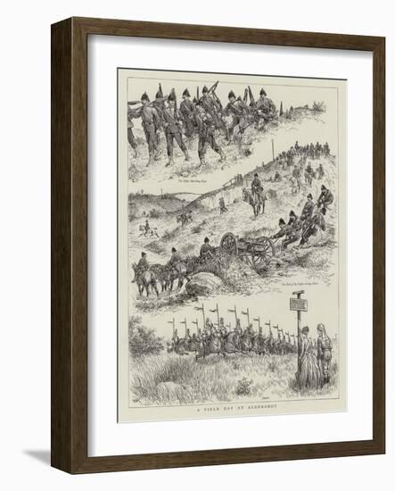 A Field Day at Aldershot-null-Framed Giclee Print