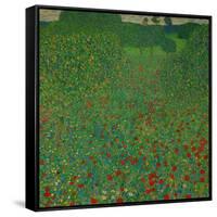 A Field of Poppies, 1907-Gustav Klimt-Framed Stretched Canvas