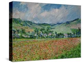 A field of poppies. Canvas.-Claude Monet-Stretched Canvas