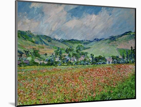 A field of poppies. Canvas.-Claude Monet-Mounted Giclee Print