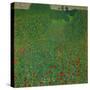 A field of poppies. Oil on canvas.-Gustav Klimt-Stretched Canvas