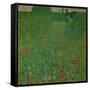 A field of poppies. Oil on canvas.-Gustav Klimt-Framed Stretched Canvas