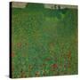 A field of poppies. Oil on canvas.-Gustav Klimt-Stretched Canvas