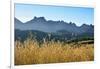 A field of rye at sunset with the mountain range of Pitoes das Junias in the background. Peneda Ger-Mauricio Abreu-Framed Photographic Print