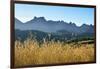 A field of rye at sunset with the mountain range of Pitoes das Junias in the background. Peneda Ger-Mauricio Abreu-Framed Photographic Print