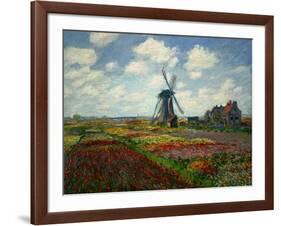 A Field of Tulips in Holland, 1886-Claude Monet-Framed Giclee Print