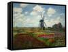 A Field of Tulips in Holland, 1886-Claude Monet-Framed Stretched Canvas